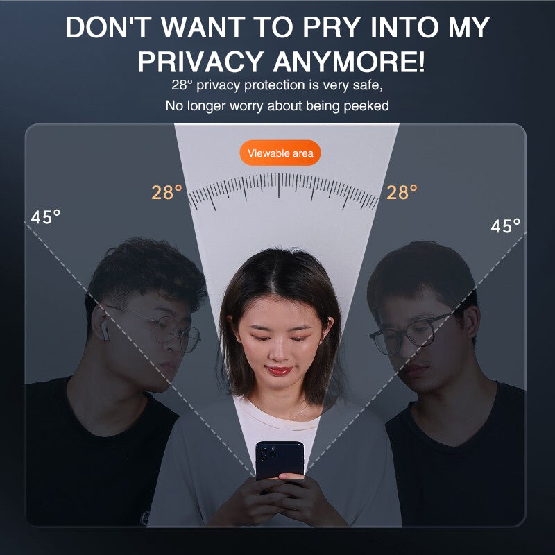 Mobile Phone Anti-peeping Tempered Glass Full Screen - Choronex