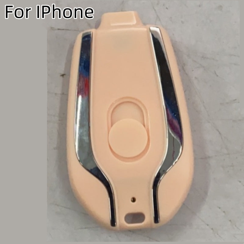 1500mAh Mini Power Bank Charger - Ultra-Compact Type-C Keychain Emergency Battery Pack with Fast Charging