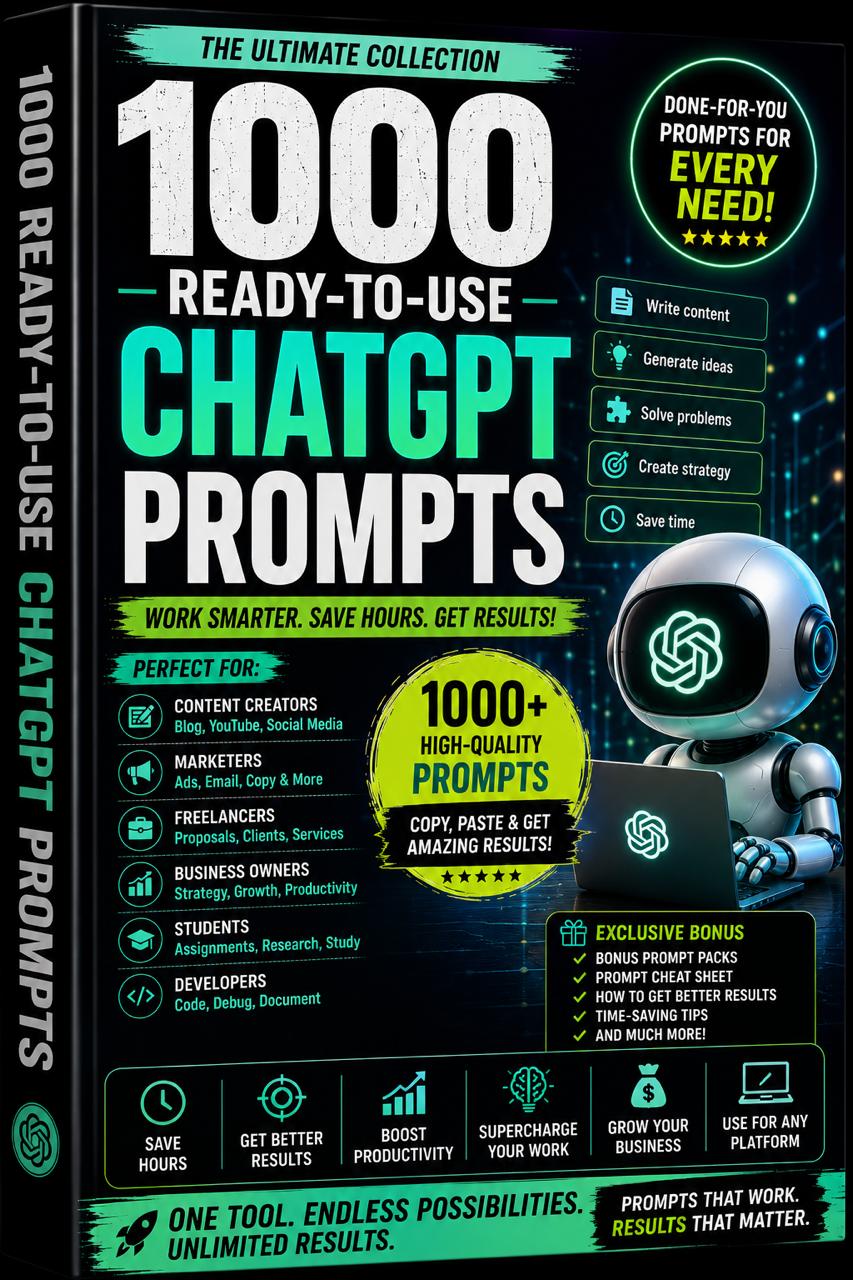 1000 Ready-to-Use ChatGPT Prompts