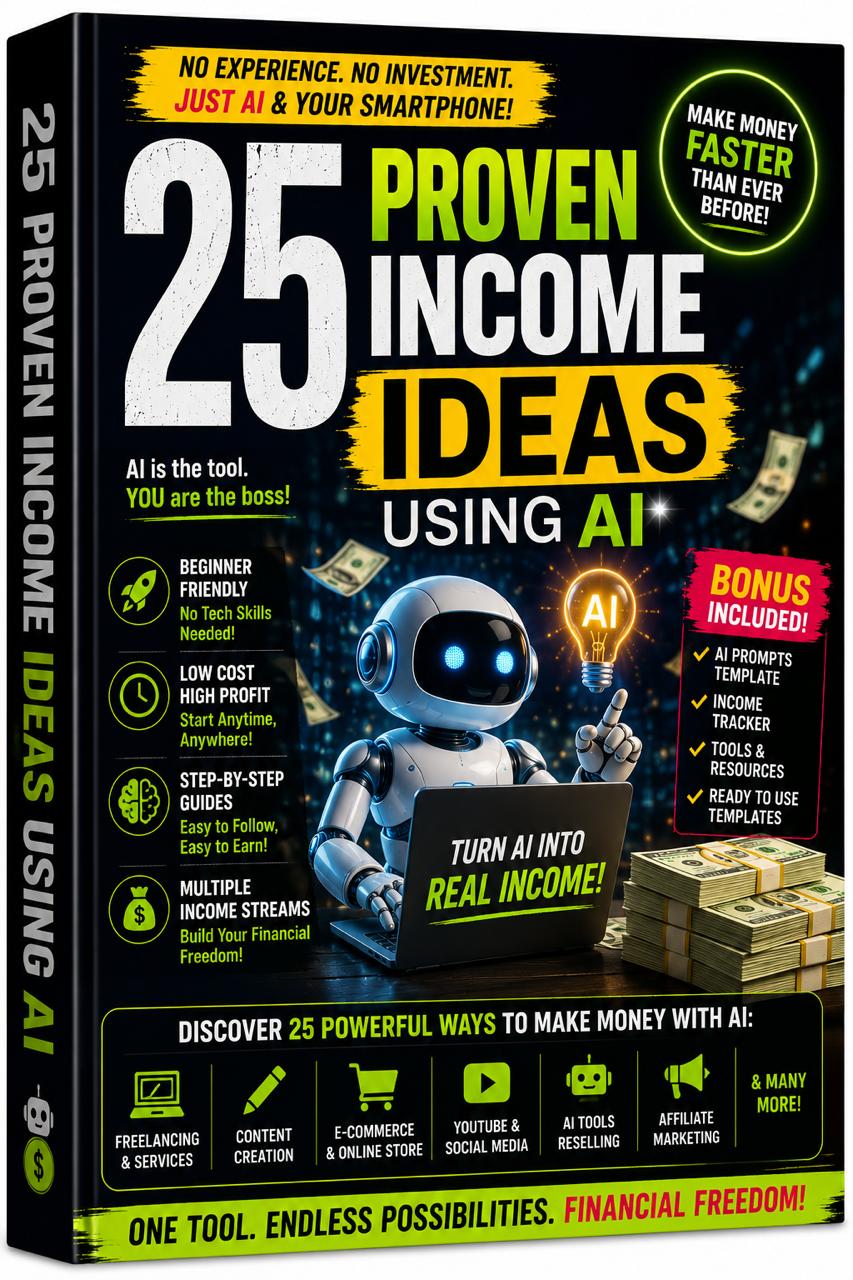 25 Proven Income Ideas Using AI