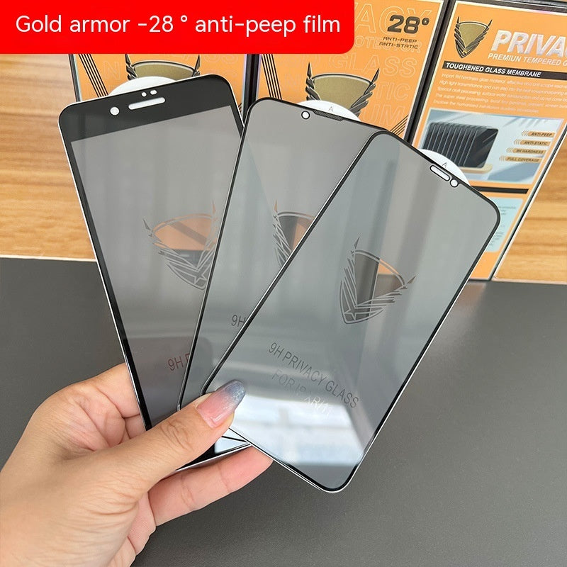 Anti-Peep Tempered Glass Protector HD 8 for 12 Pro Mobile Phones - Wholesale Availability